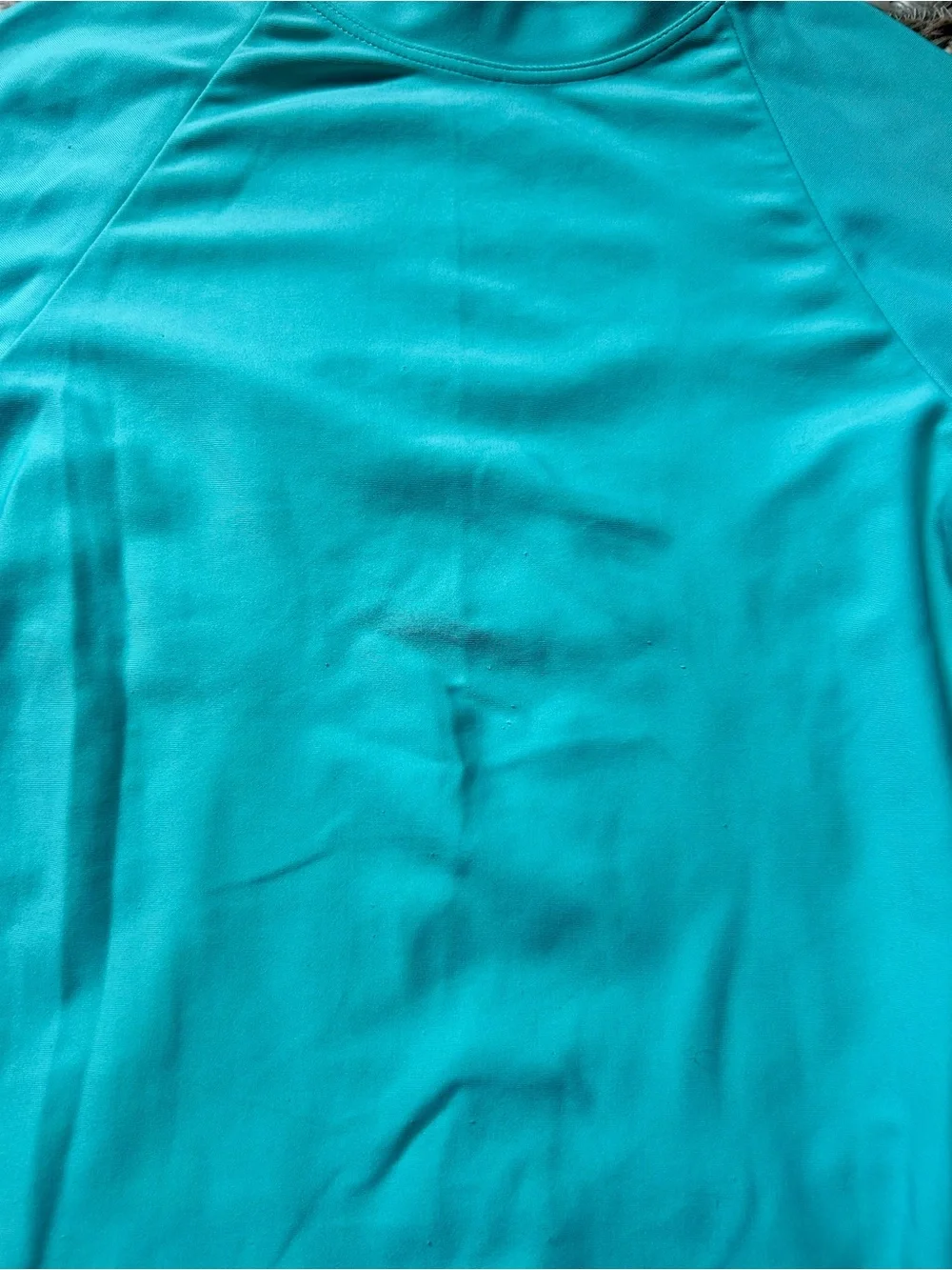 Minnow Swim Abaco Green Rashguard, size 5/6